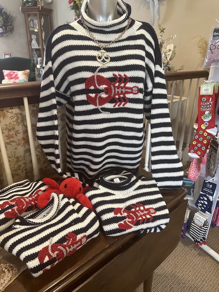 Lobster Sweater standard small-deluxe medium-premium large – Flowers By Marianne, Hampton Falls NH
