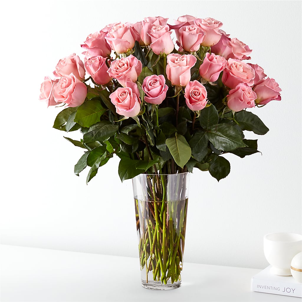 Long Stem Pink Rose Bouquet – Flowers By Marianne, Hampton Falls NH
