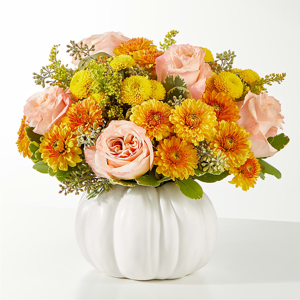 Peachy Pumpkin – Flowers By Marianne, Hampton Falls NH