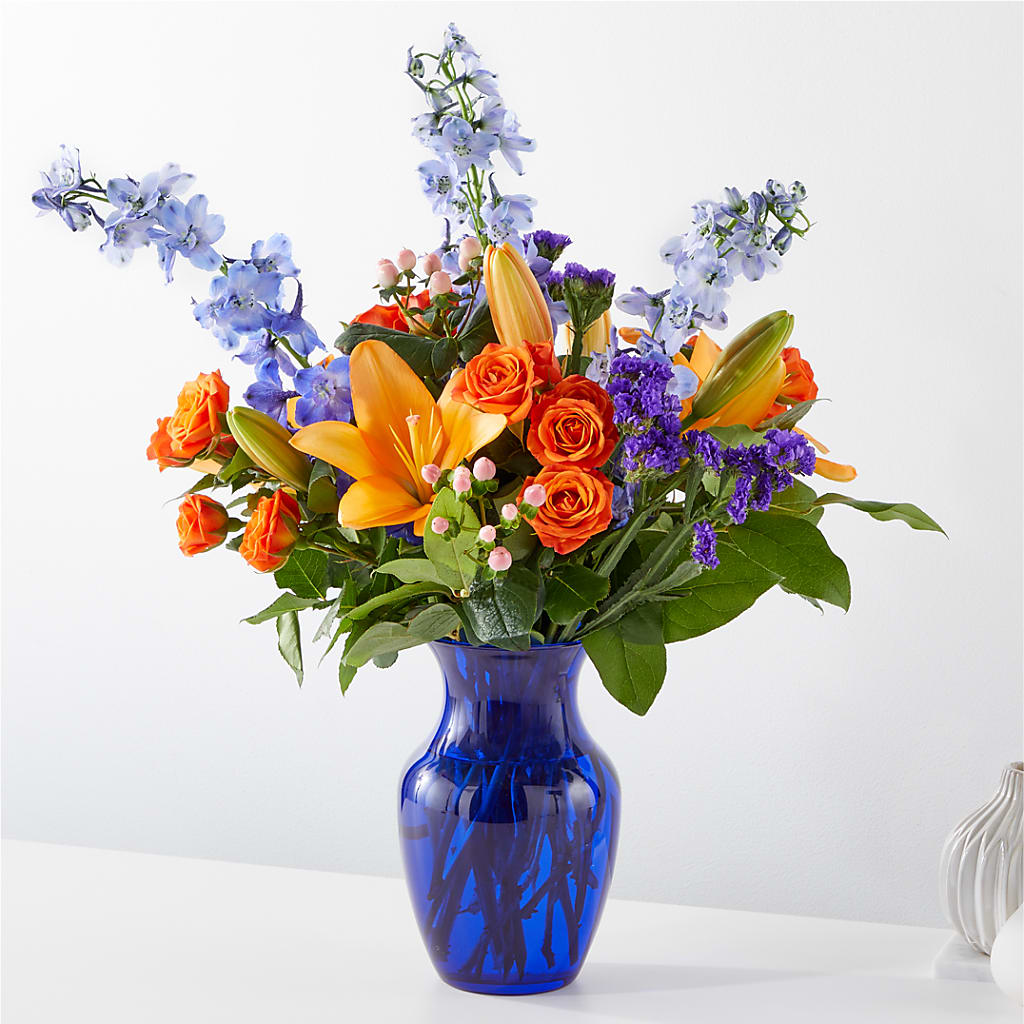 Radiant Citrus Bouquet – Flowers By Marianne, Hampton Falls NH