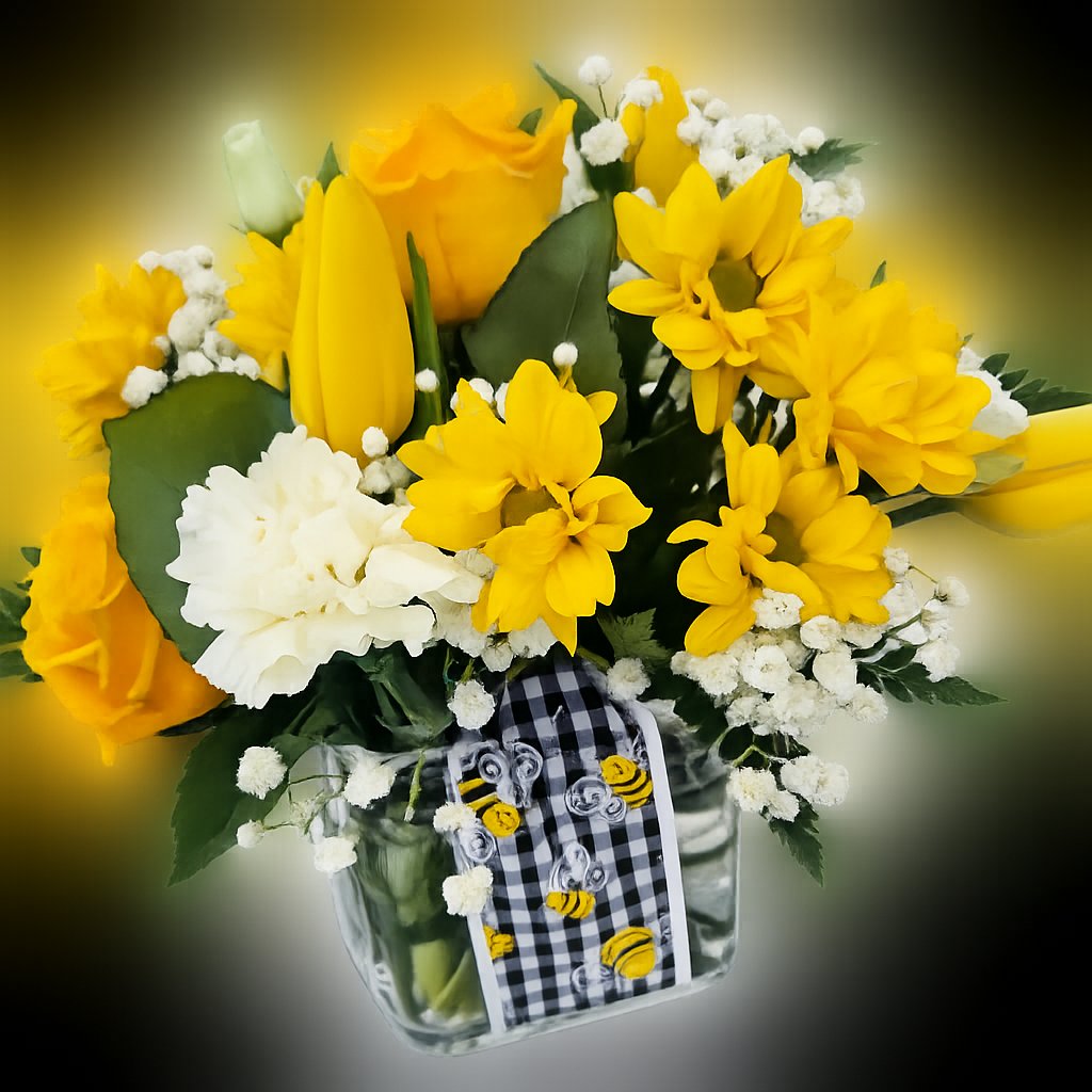 Bee nice Bouquet – Flowers By Marianne, Hampton Falls NH