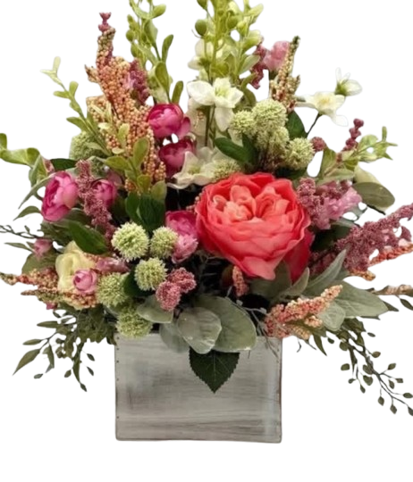 Coral Meadow Charm – Flowers By Marianne, Hampton Falls NH
