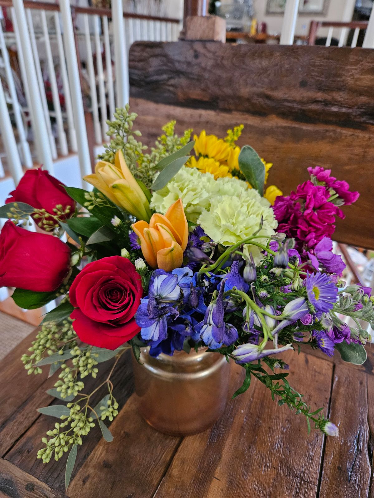Pot of Gold Bouquet – Flowers By Marianne, Hampton Falls NH
