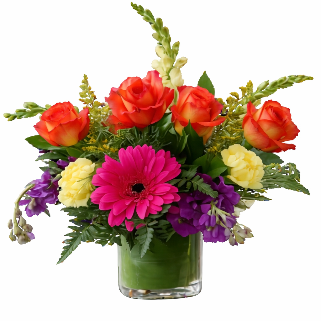 Vibrant Garden Glow Bouquet – Flowers By Marianne, Hampton Falls NH