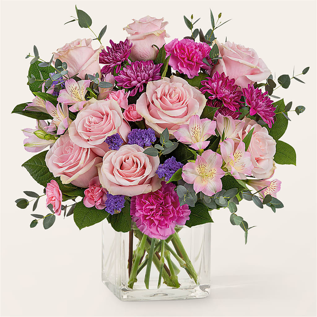 Rosy Radiance Bouquet – Flowers By Marianne, Hampton Falls NH