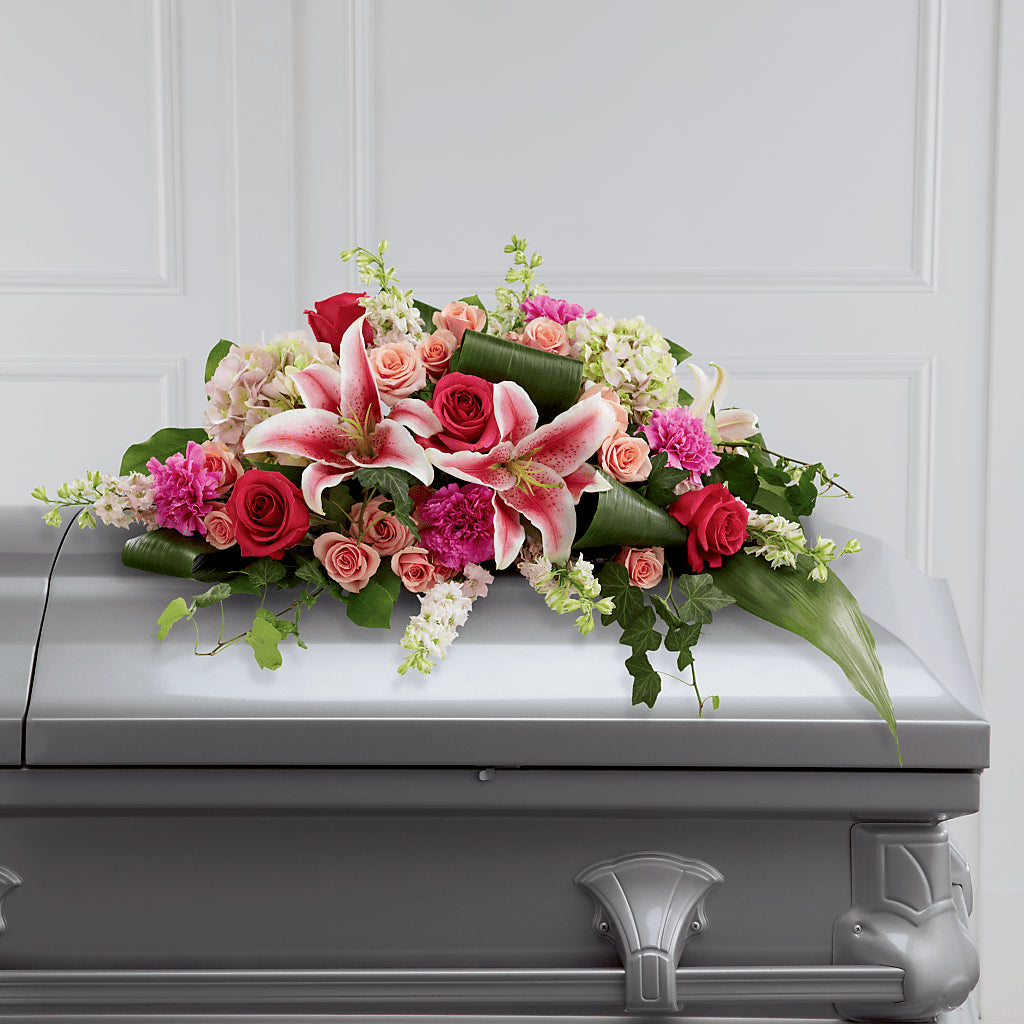 Splendid Grace Casket Spray – Flowers By Marianne, Hampton Falls NH
