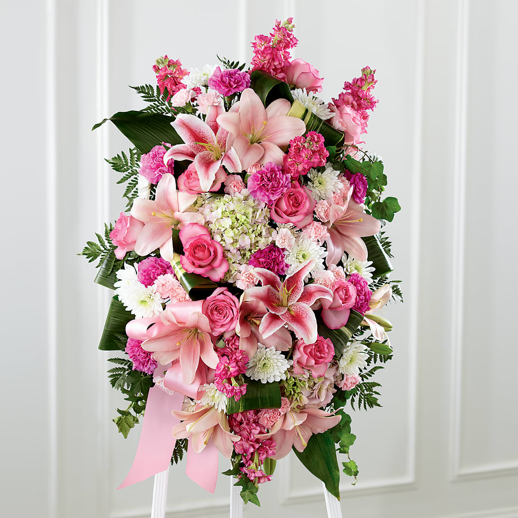 Comforting Standing Spray – Flowers By Marianne, Hampton Falls NH