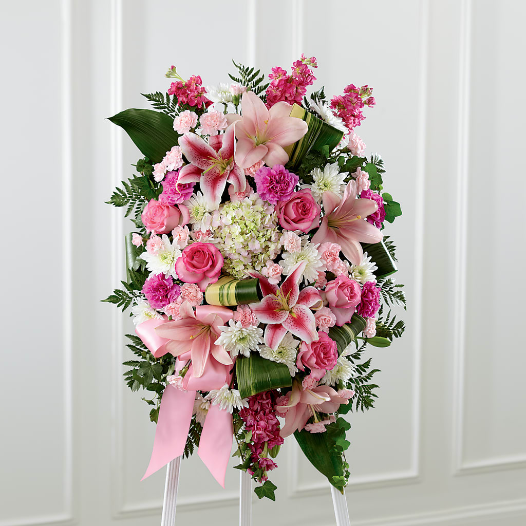Comforting Standing Spray – Flowers By Marianne, Hampton Falls NH