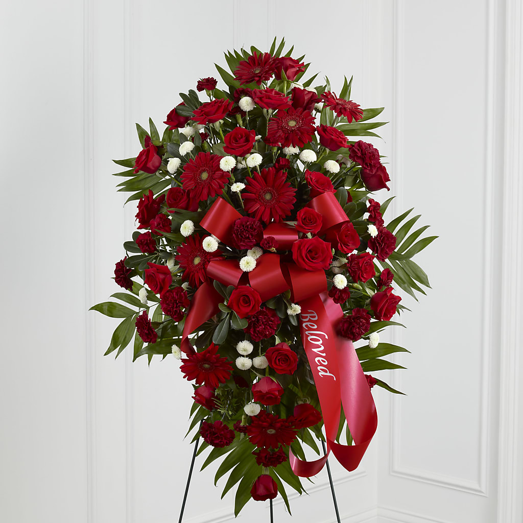 Treasured Memories Standing Spray – Flowers By Marianne, Hampton Falls NH