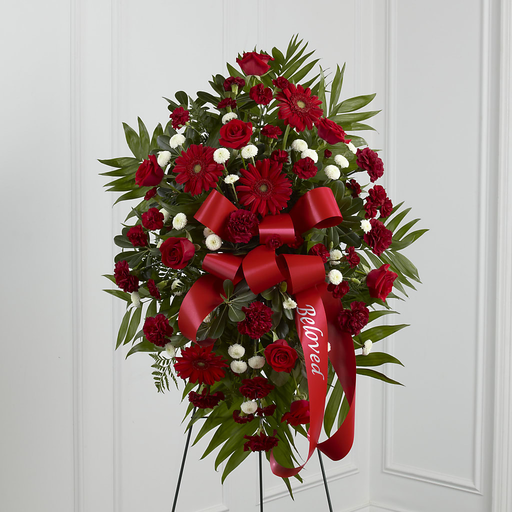 Treasured Memories Standing Spray – Flowers By Marianne, Hampton Falls NH