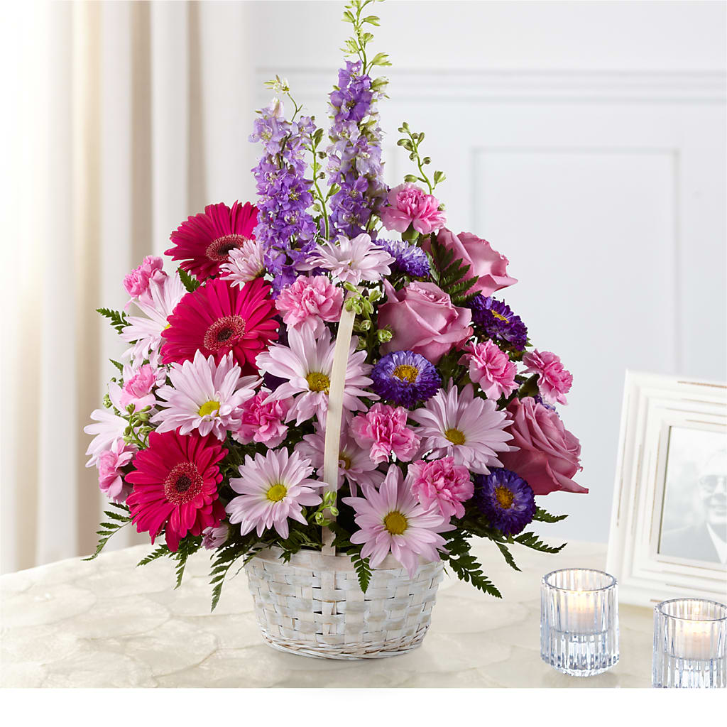 Pastel Peace Basket – Flowers By Marianne, Hampton Falls NH