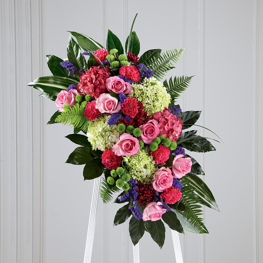 Refreshing Mix Standing Spray – Flowers By Marianne, Hampton Falls NH