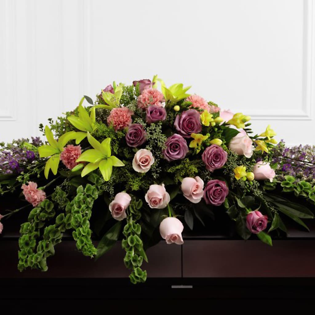 Forever Beloved Casket Spray – Flowers By Marianne, Hampton Falls NH