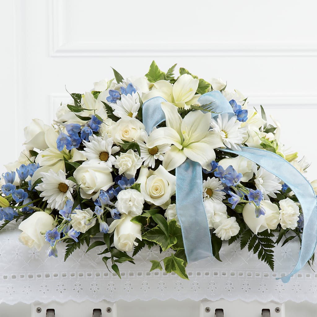 Tender Treasure Casket Spray – Flowers By Marianne, Hampton Falls NH
