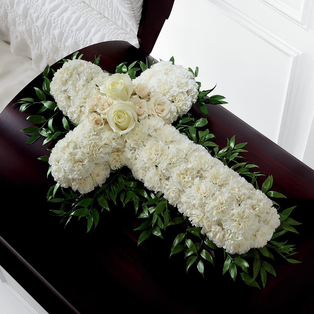 Peaceful Memories Casket Spray (Standard) – Flowers By Marianne, Hampton Falls NH
