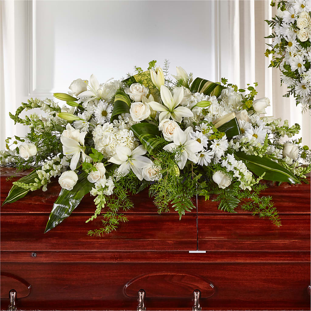 Abundance Casket Spray – Flowers By Marianne, Hampton Falls NH