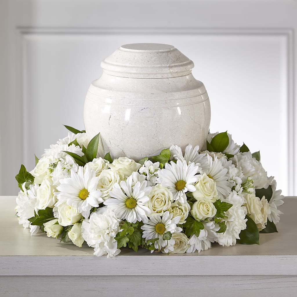 Ivory Gardens Cremation Adornment – Flowers By Marianne, Hampton Falls NH