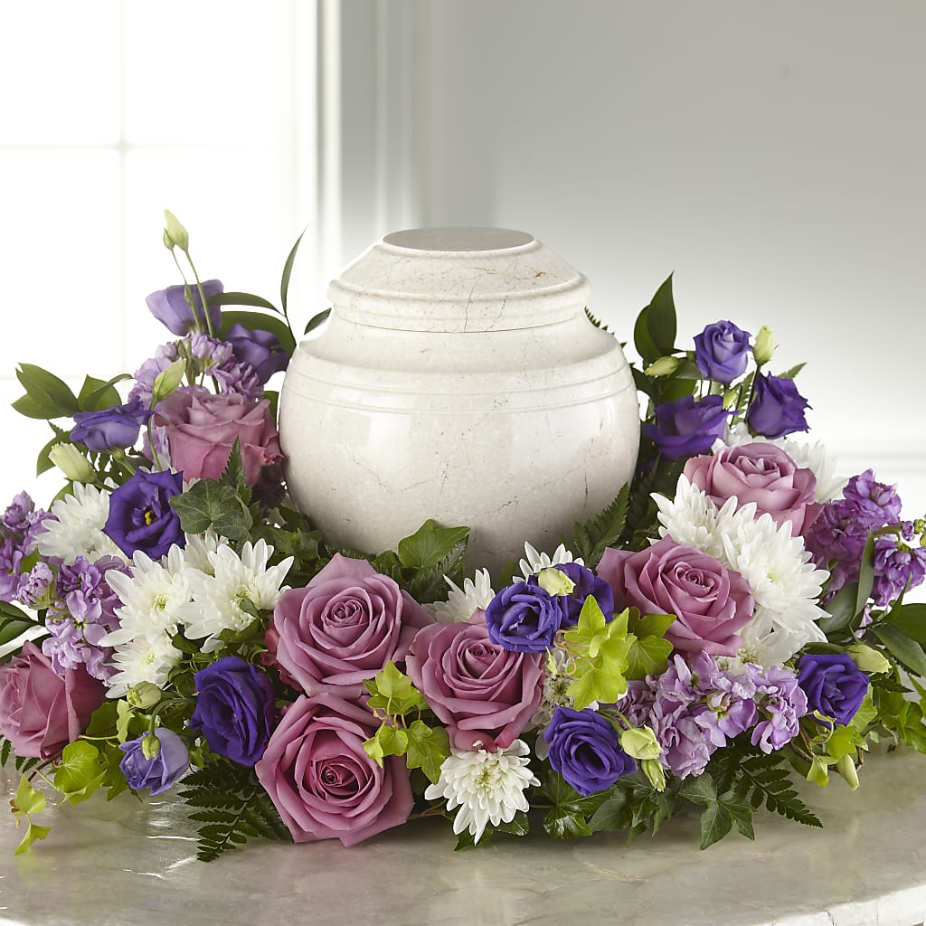 Blooming Sympathy Cremation Adornment – Flowers By Marianne, Hampton Falls NH