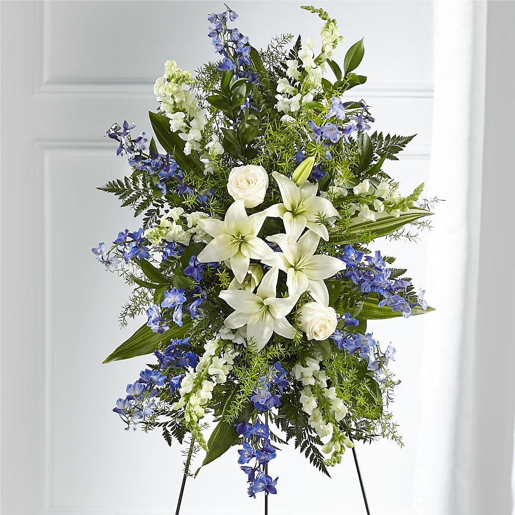 Faithful Friend Standing Spray – Flowers By Marianne, Hampton Falls NH