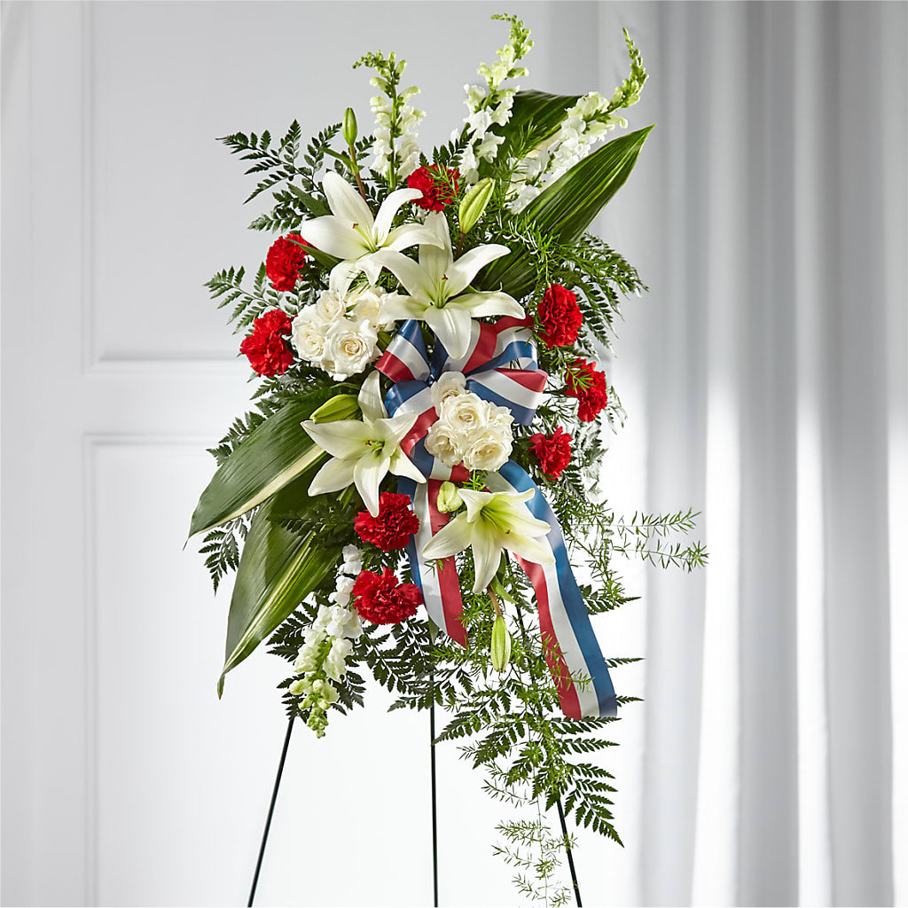 Stars of Life Standing Spray – Flowers By Marianne, Hampton Falls NH