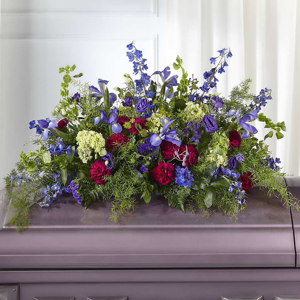 Always Treasured Casket Spray – Flowers By Marianne, Hampton Falls NH