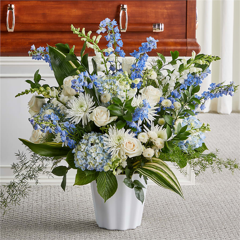 Everlasting Memories Floor Basket – Flowers By Marianne, Hampton Falls NH