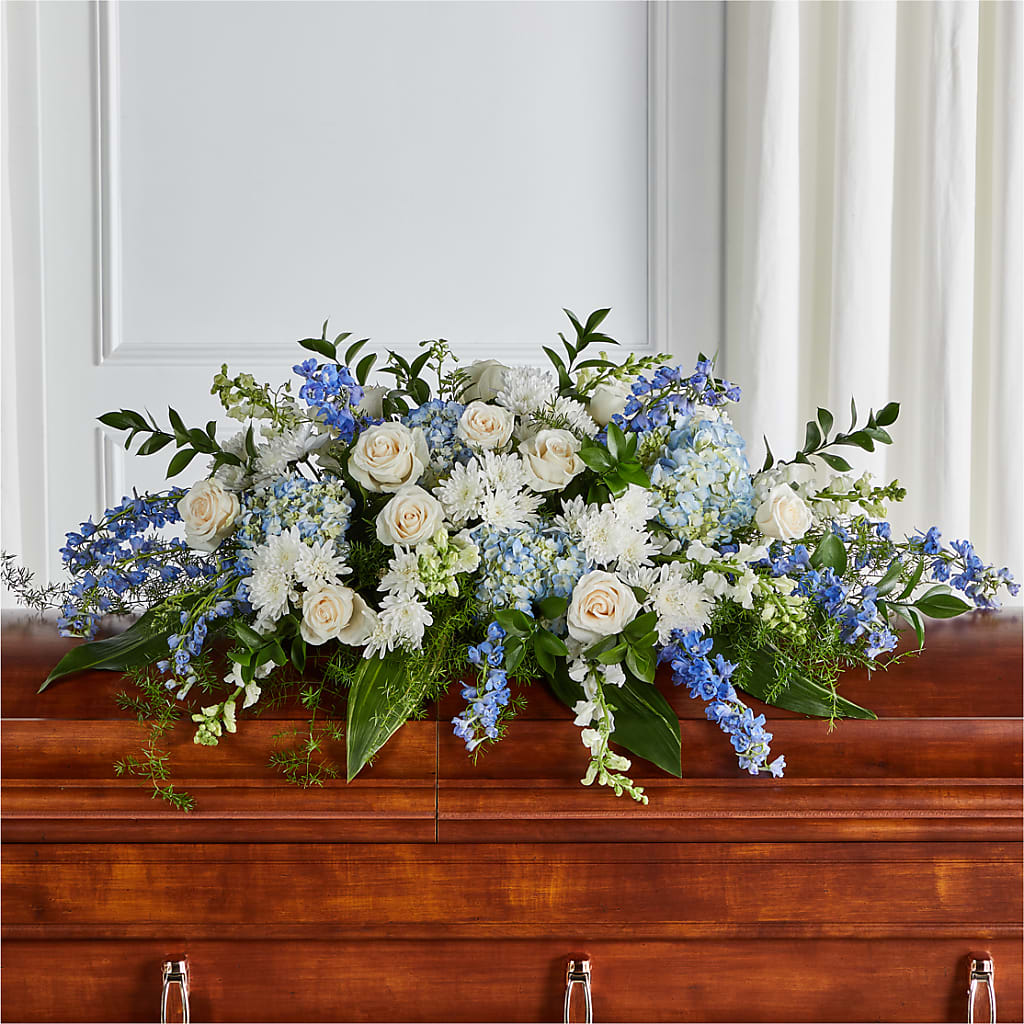Timeless Essence Casket Spray – Flowers By Marianne, Hampton Falls NH