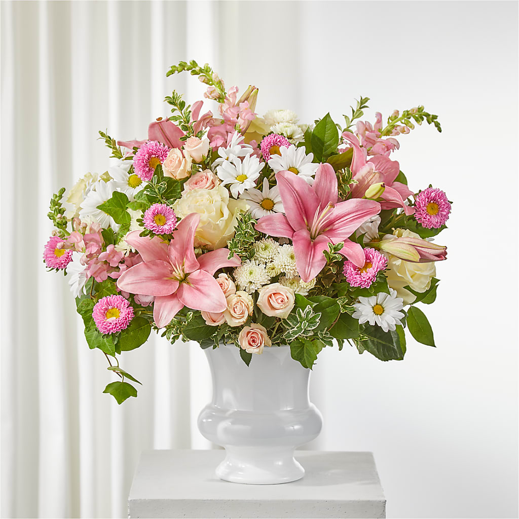 Empathetic Blooms Urn Arrangement – Flowers By Marianne, Hampton Falls NH