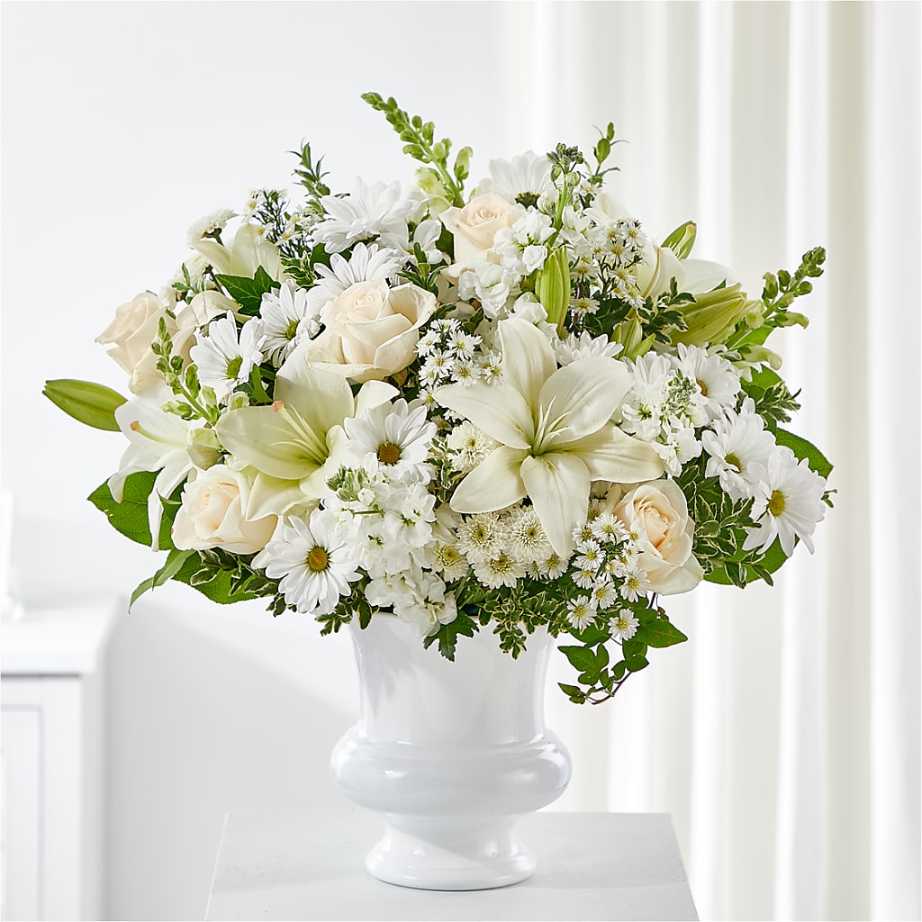 Uplifting Urn Arrangement – Flowers By Marianne, Hampton Falls NH