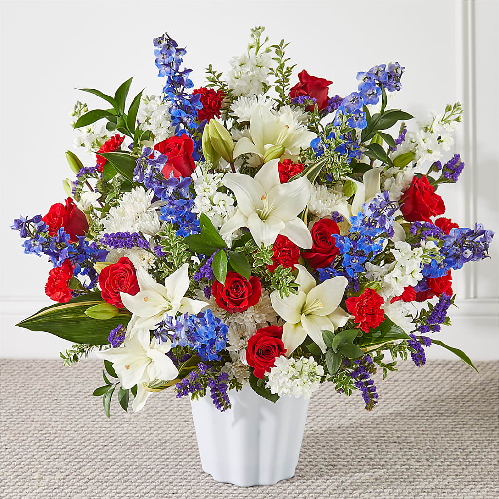 Consoled Floor Basket – Flowers By Marianne, Hampton Falls NH