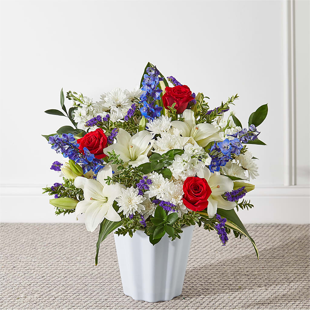 Consoled Floor Basket – Flowers By Marianne, Hampton Falls NH
