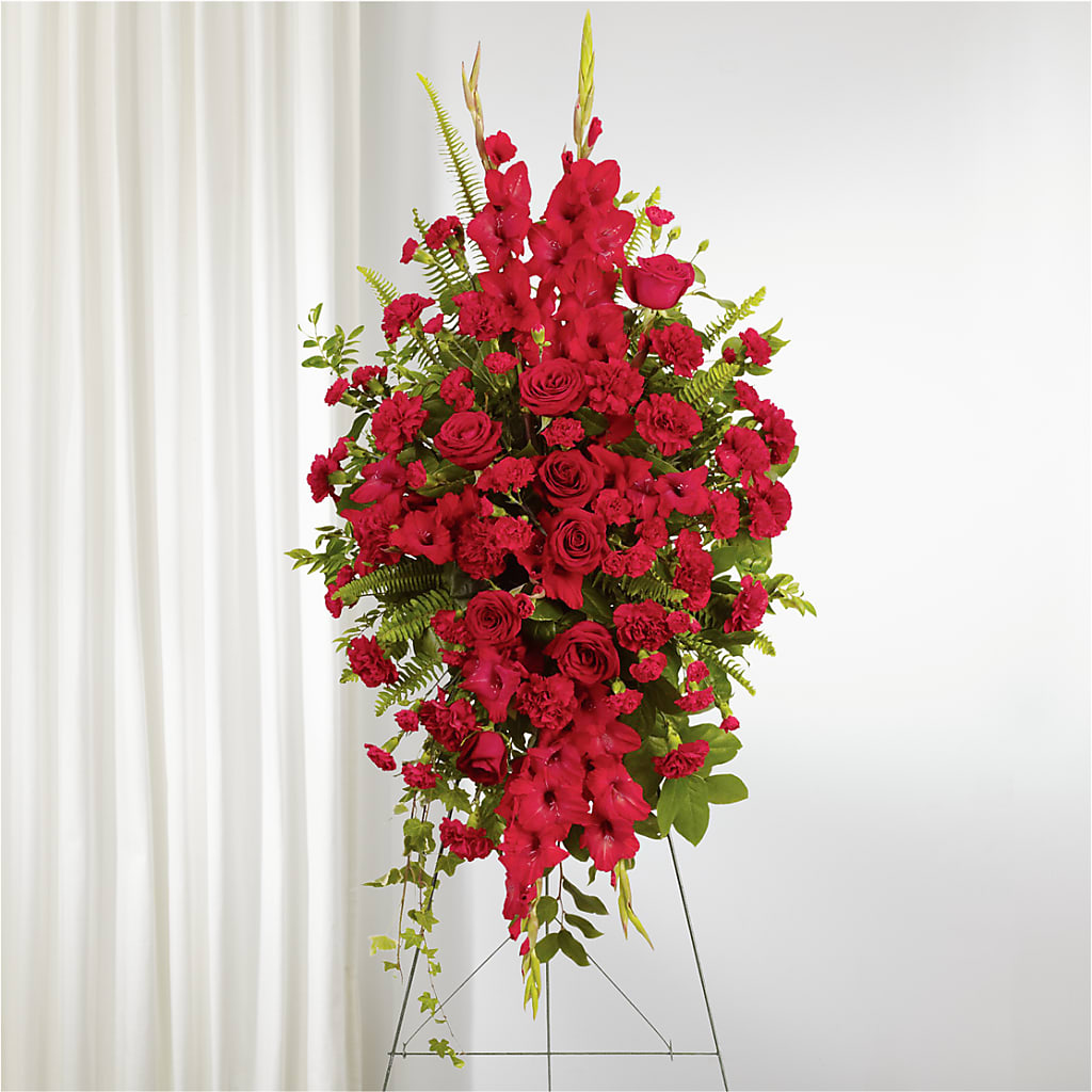 From the Heart Standing Spray – Flowers By Marianne, Hampton Falls NH