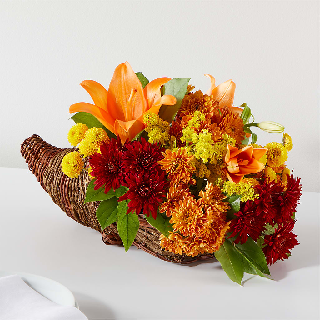 Bouquet of Blessings Cornucopia – Flowers By Marianne, Hampton Falls NH
