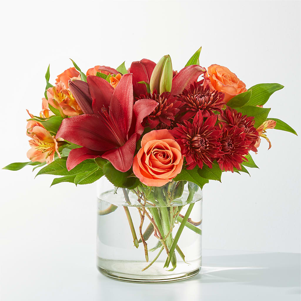Crimson Leaves Bouquet – Flowers By Marianne, Hampton Falls NH