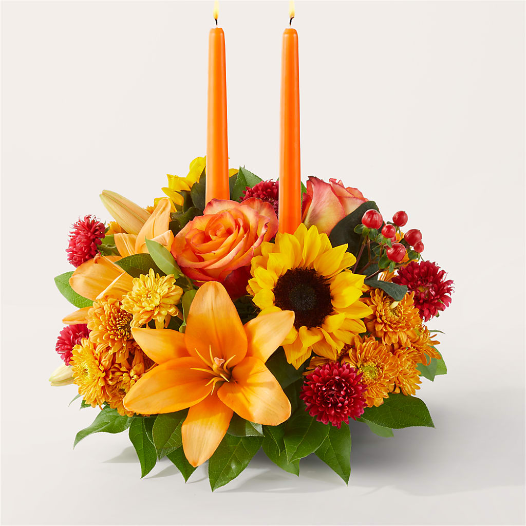 Grateful Centerpiece – Flowers By Marianne, Hampton Falls NH