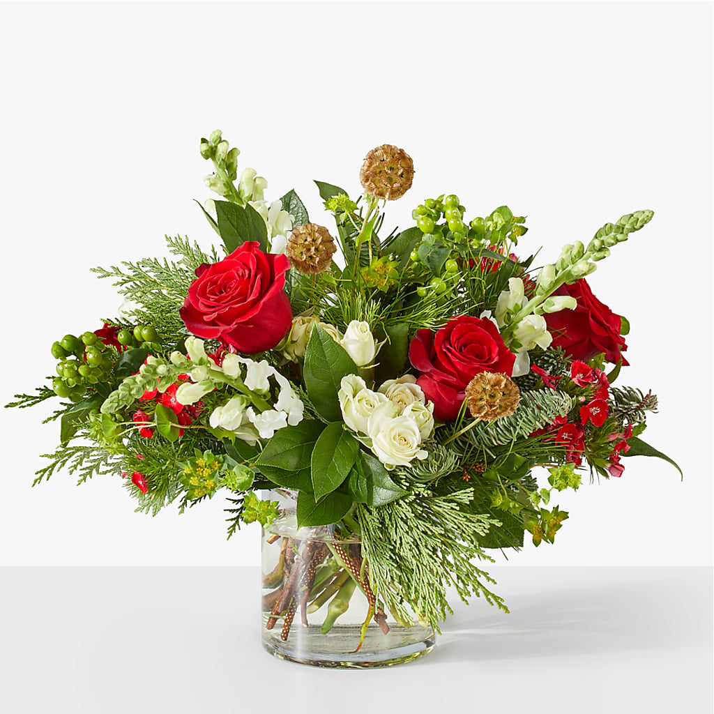 Deck the Halls Bouquet – Flowers By Marianne, Hampton Falls NH
