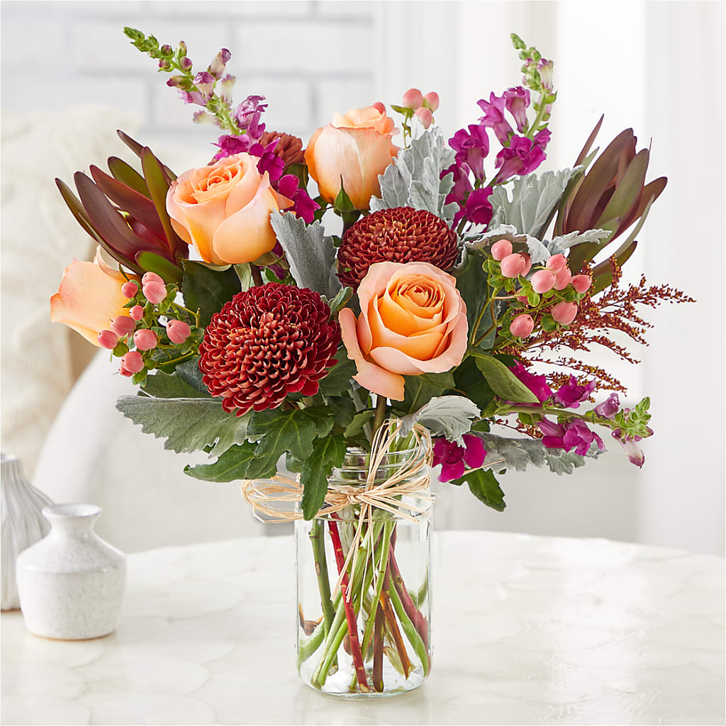 Moody Hues Bouquet – Flowers By Marianne, Hampton Falls NH
