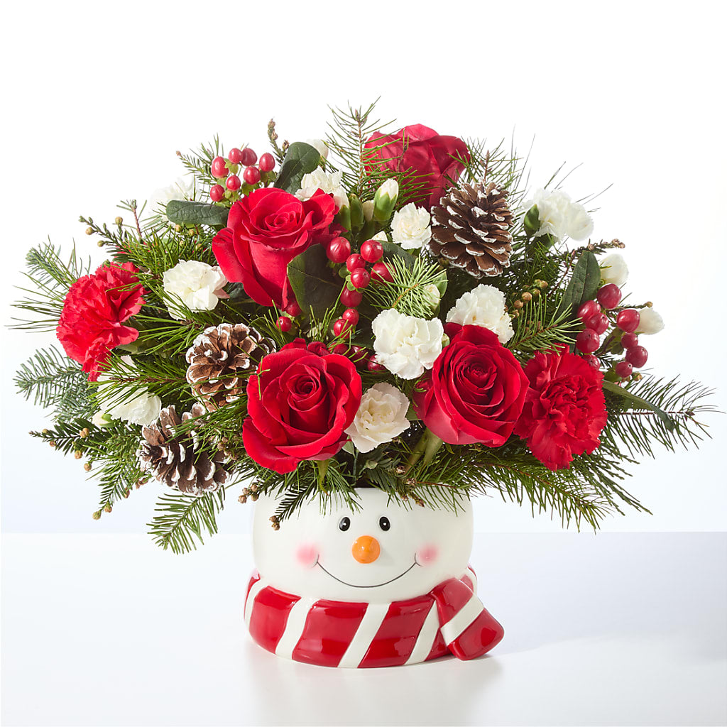 Jolly Snowman Bouquet –  Flowers By Marianne, Hampton Falls NH