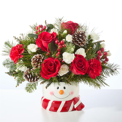 Jolly Snowman Bouquet –  Flowers By Marianne, Hampton Falls NH