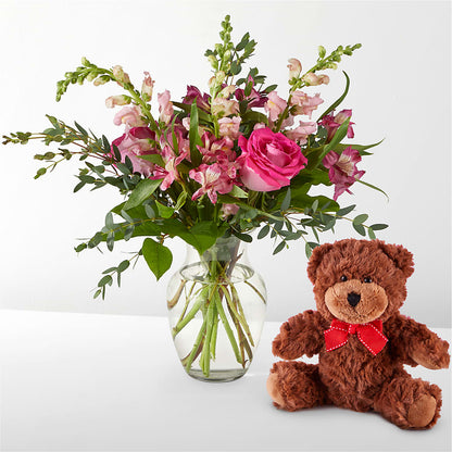 Happily Ever After Bouquet & Bear Set –  Flowers By Marianne, Hampton Falls NH