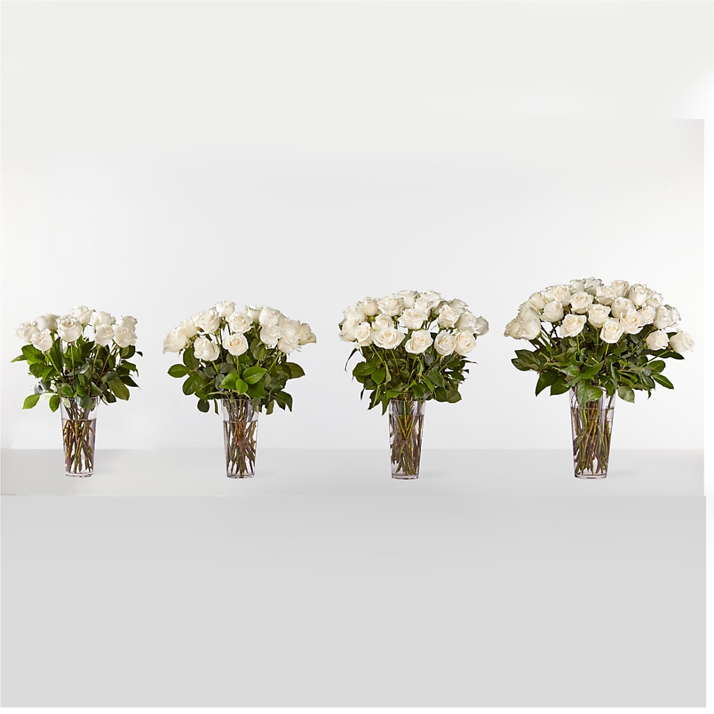 Long Stem White Rose Bouquet –  Flowers By Marianne, Hampton Falls NH