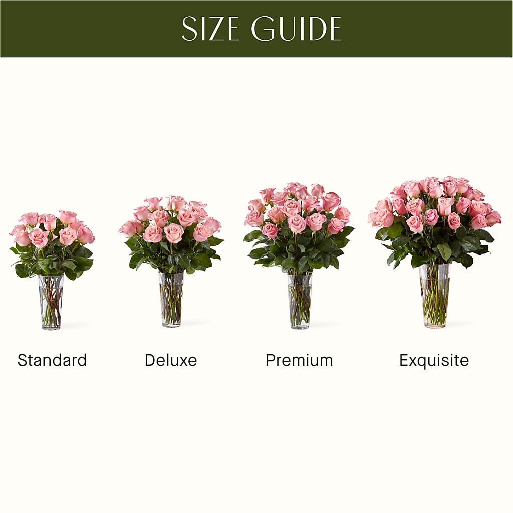 Long Stem Pink Rose Bouquet –  Flowers By Marianne, Hampton Falls NH