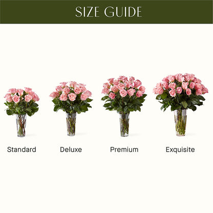 Long Stem Pink Rose Bouquet –  Flowers By Marianne, Hampton Falls NH