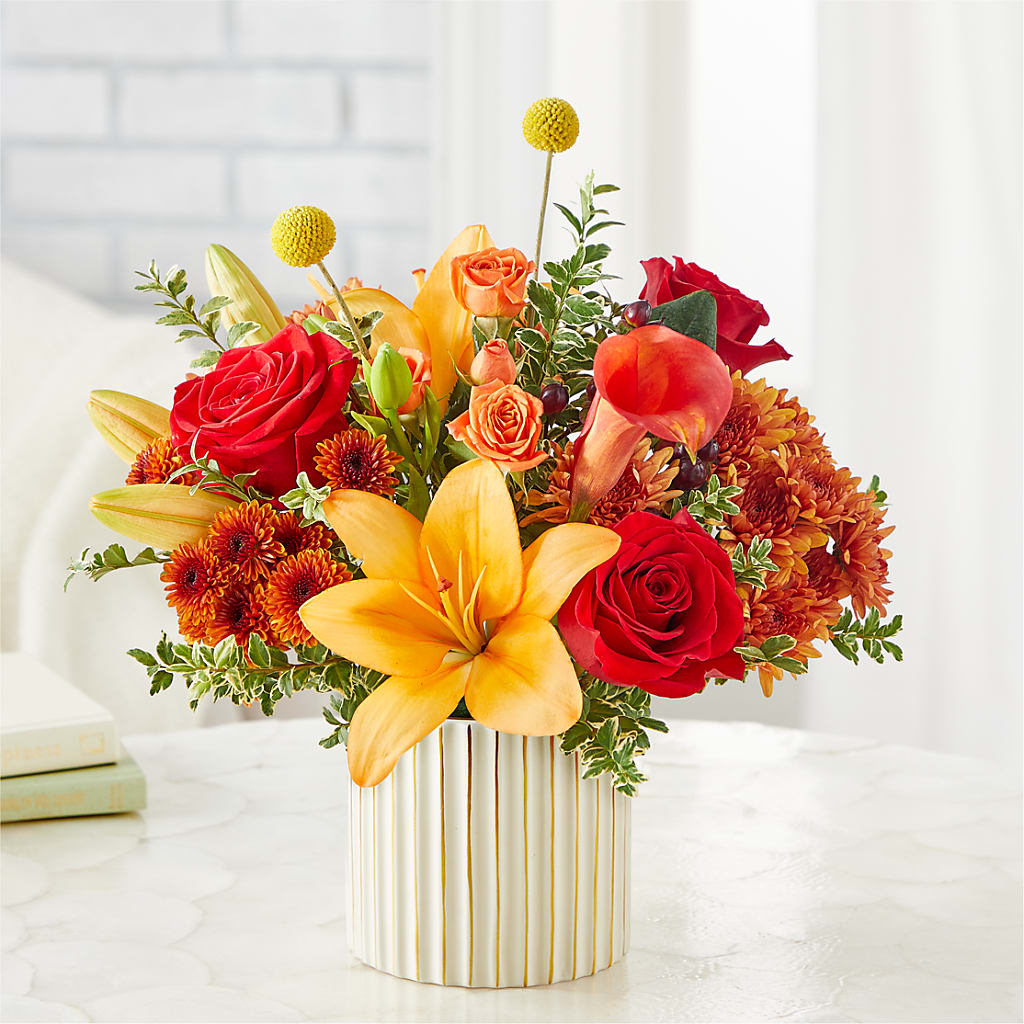 Scarlet Skies Bouquet –  Flowers By Marianne, Hampton Falls NH