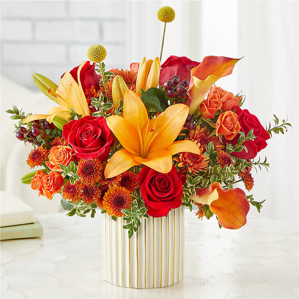 Scarlet Skies Bouquet –  Flowers By Marianne, Hampton Falls NH