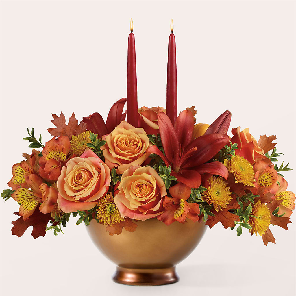 Harvest Table Centerpiece –  Flowers By Marianne, Hampton Falls NH