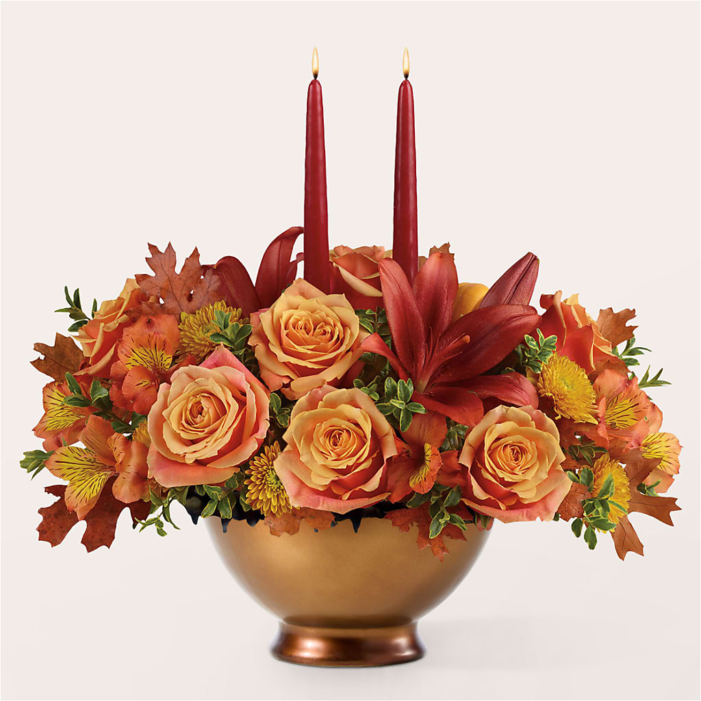 Harvest Table Centerpiece –  Flowers By Marianne, Hampton Falls NH