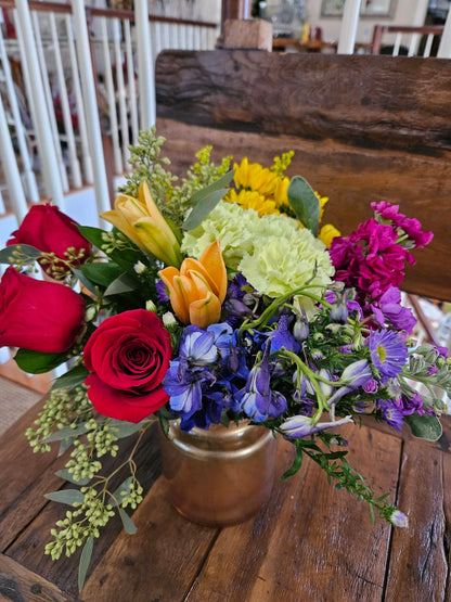 Pot of Gold Bouquet –  Flowers By Marianne, Hampton Falls NH
