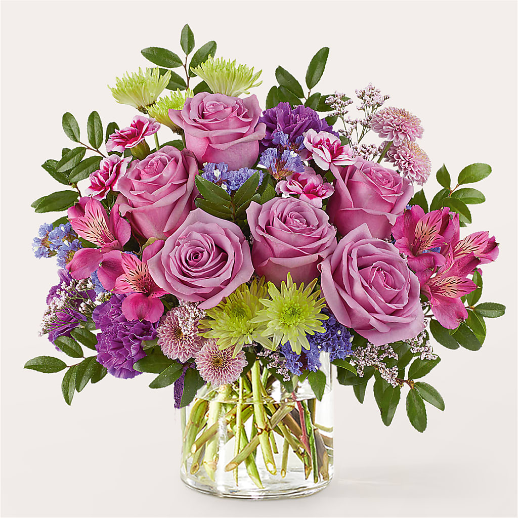 Glass Half Full Bouquet –  Flowers By Marianne, Hampton Falls NH