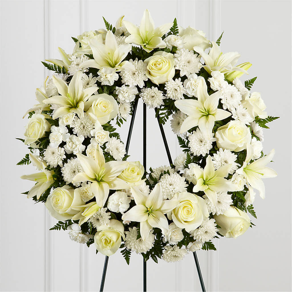 Treasured Tribute Wreath –  Flowers By Marianne, Hampton Falls NH